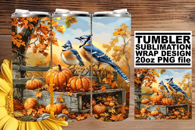 Autumn Watercolor Tumbler Wrap - 20oz Sublimation Sublimation afrosvg 