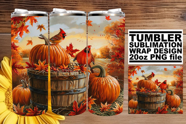 Autumn Watercolor Wrap for 20oz Tumblers - Sublimation Sublimation afrosvg 