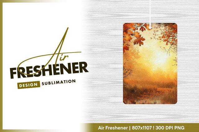 Autumnal sunlight through forest with fall foliage Sublimation Regulrcrative 