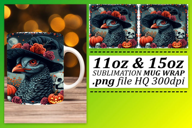 AutumnThemed 11oz/15oz Mug Wrap Thanksgiving Turkey Sublimation afrosvg 