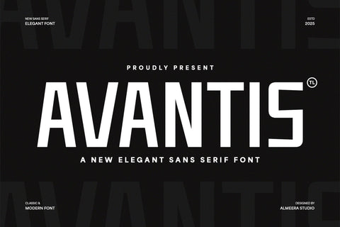 Avantis - Elegant Sans Font studioalmeera 