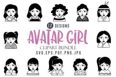 Avatar Girl SVg Bundle SVG dapiyupi store 