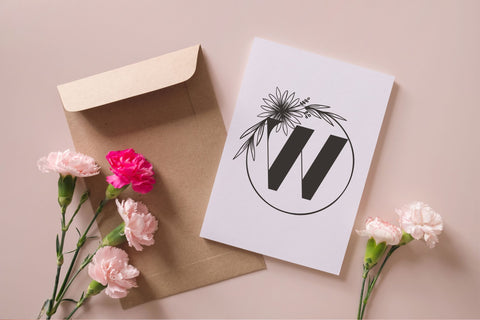 Aveline Monogram Font Dm Letter Studio 