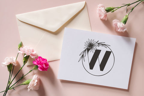 Aveline Monogram Font Dm Letter Studio 