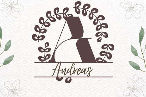 Avelynne Split Monogram Font Font Dm Letter Studio 