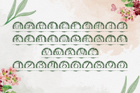 Averleigh Split Monogram Font Font Dm Letter Studio 