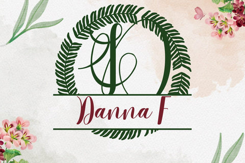 Averleigh Split Monogram Font Font Dm Letter Studio 