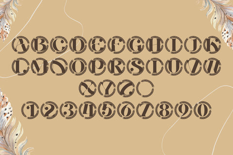 Avinelle Monogram Font Font Dm Letter Studio 