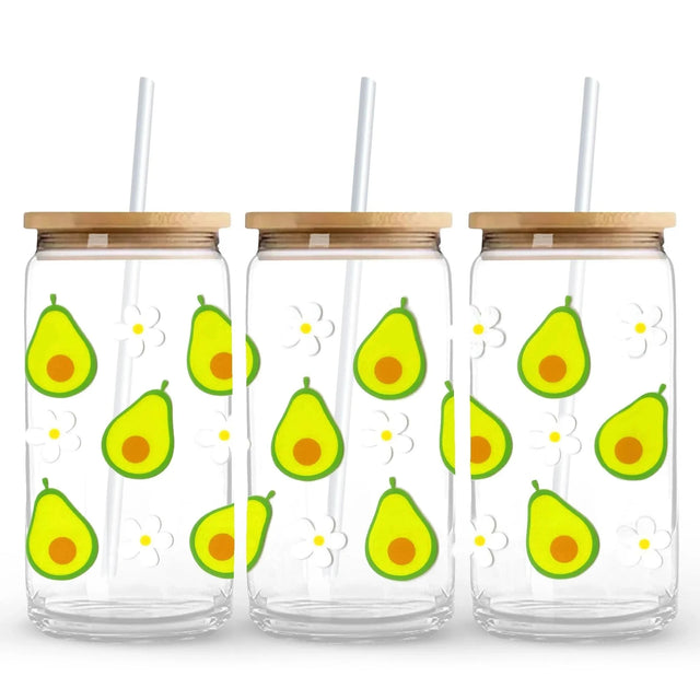 Avocado & Daisies 9.7 x 4.3 UV Wrap (Cup NOT Included) Physical DIY Craft Warehouse 