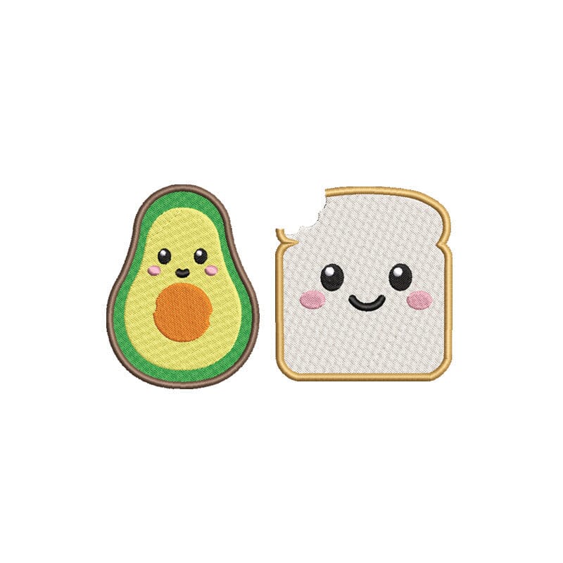 Avocado Toast Embroidery Design Bundle - So Fontsy
