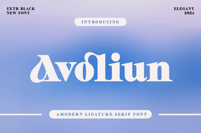 Avoliun Font gatype 