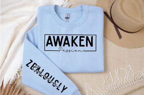 Awaken Passion Sleeve SVG Design, Inspirational sleeve SVG, Motivational Sleeve SVG, Positive Sleeve SVG SVG Regulrcrative 