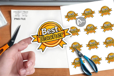 Award Ribbon Sticker Sublimation artnoy 