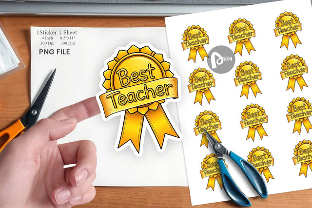 Award Ribbon Sticker Sublimation artnoy 