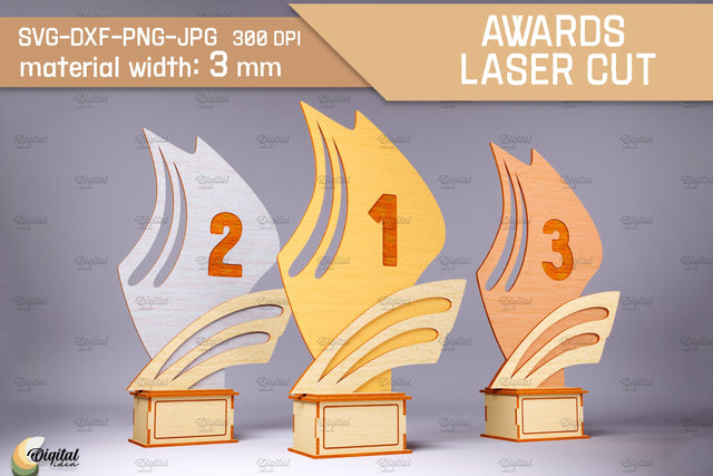 Award Trophy Laser Cut. 3D Award SVG Evgenyia Guschina 