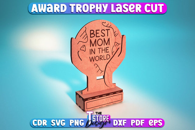 Award Trophy Laser Cut | Couple Award Trophy | Laser Cut Design | CNC File SVG The T Store Design 