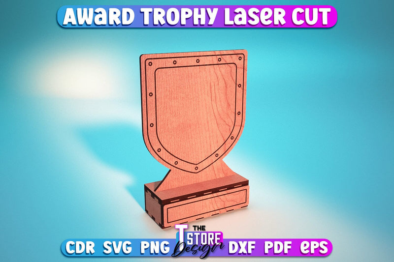 Award Trophy Laser Cut | Couple Award Trophy | Laser Cut Design | CNC File SVG The T Store Design 