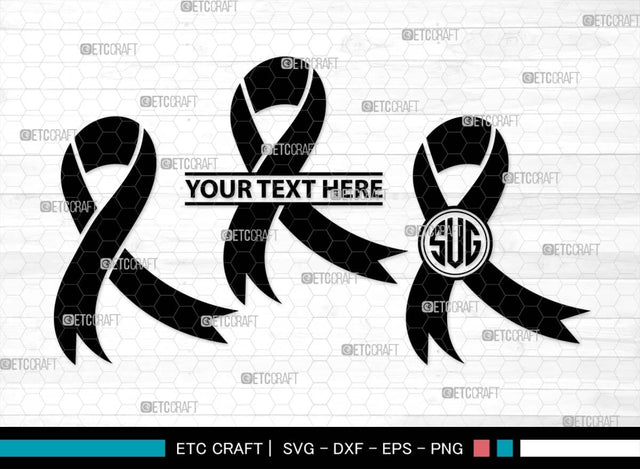 Awareness Ribbon Monogram, Awareness Ribbon Silhouette, Ribbon SVG, Feather Svg, Suicide Loss Svg, Cancer Svg, Breast Cancer Svg, Suicide Svg, Ribbon Bundle, SB00575 SVG ETC Craft 