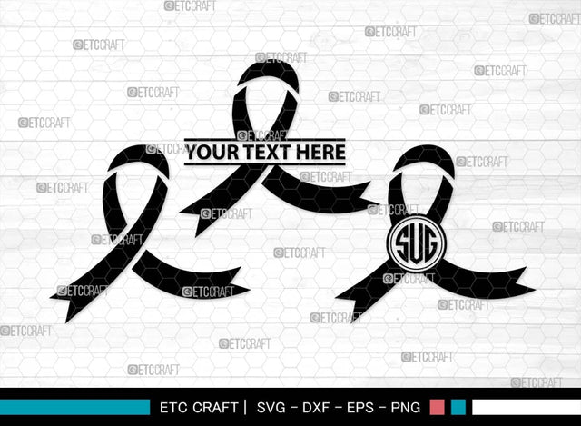 Awareness Ribbon Monogram, Awareness Ribbon Silhouette, Ribbon SVG, Feather Svg, Suicide Loss Svg, Cancer Svg, Breast Cancer Svg, Suicide Svg, Ribbon Bundle, SB00575 SVG ETC Craft 