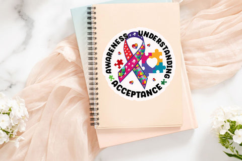 Awareness understanding Sticker Design Sublimation Regulrcrative 