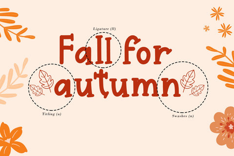 Awesome Autumn Font AEN Creative Store 