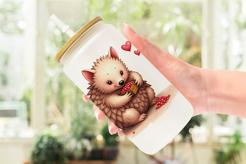 Awkward Affection Glass Can Sublimation artnoy 