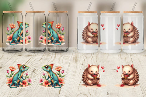 Awkward Affection Glass Can Sublimation artnoy 