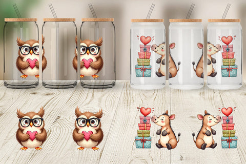 Awkward Affection Glass Can Sublimation artnoy 