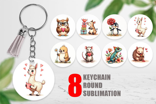 Awkward Affection Keychain Sublimation artnoy 