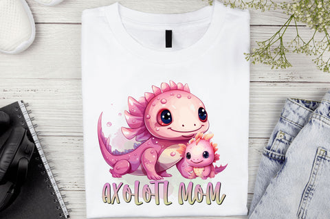 Axolotl mom Sublimation Design Sublimation Regulrcrative 