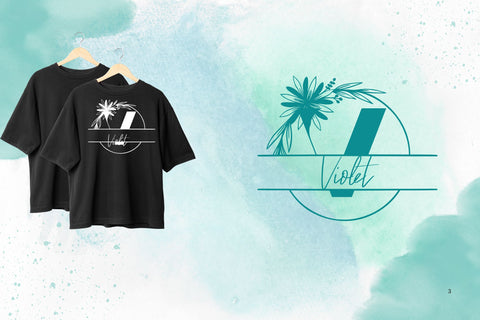 Azalea Line Monogram Font Dm Letter Studio 