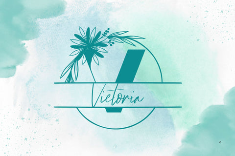 Azalea Line Monogram Font Dm Letter Studio 