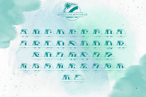 Azalea Line Monogram Font Dm Letter Studio 