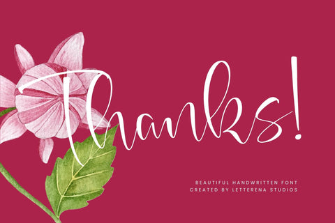 Azalea Sageretia - Beautiful Handwritten Font Font Letterena Studios 