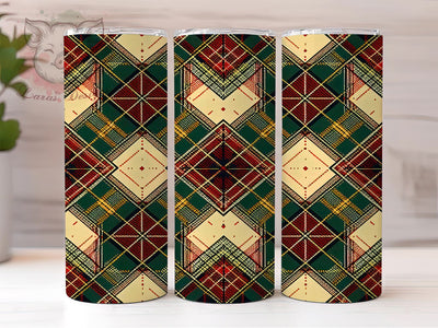 Aztec Geometric 20oz Tumbler Wrap, Vibrant Aztec Design, 20oz Sublimation Wrap, Colorful Tumbler Pattern, Boho Drinkware, Unique Gift Idea, Tribal Print Tumbler Sublimation Lara' s Designs 