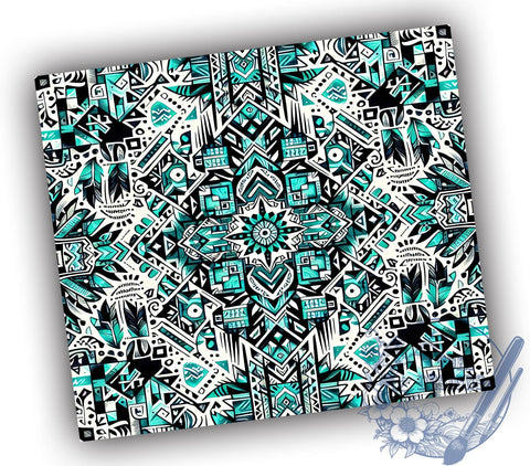 Aztec Pattern 20oz Skinny Tumbler, Country Western Tumbler Png, Straight & Tapered Tumbler Wrap, Instant Digital Download Sublimation ToriDesigns 