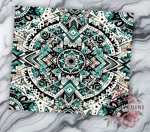 Aztec Pattern 20oz Tumbler Wrap PNG, Country Western Tumbler Png, Straight & Tapered Tumbler Wrap, Instant Digital Download Sublimation Li Zamperini 