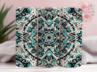 Aztec Pattern 20oz Tumbler Wrap PNG, Country Western Tumbler Png, Straight & Tapered Tumbler Wrap, Instant Digital Download Sublimation Li Zamperini 
