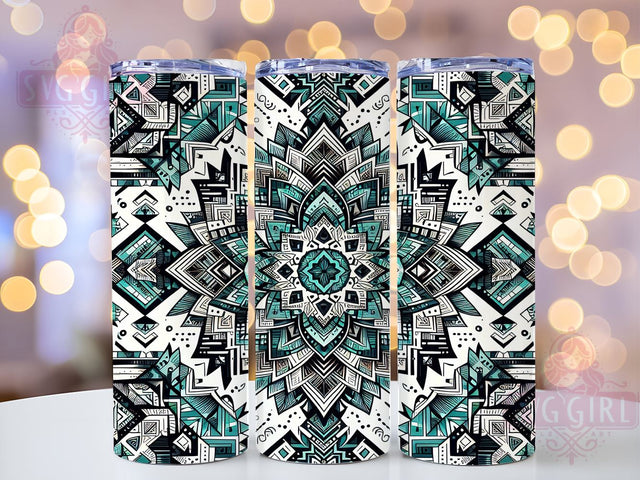 Aztec Pattern 20oz Tumbler Wrap Sublimation Design, Straight Tapered Tumbler Wrap, Country Western Tumbler Png, Instant Digital Download Sublimation SvggirlplusArt 