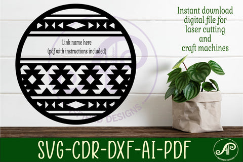 Aztec themed name wall art sign SVG APInspireddesigns 