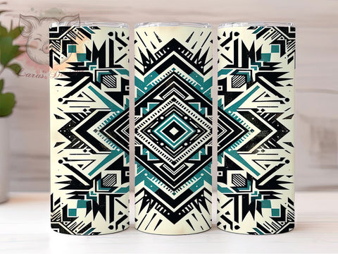 Aztec Tumbler, Country Western Tumbler, Boho Tumbler, 20oz Tumbler Wrap, Sublimation Design, Digital Download, Cricut Design, Silhouette Design, Personalized Tumbler Sublimation Lara' s Designs 