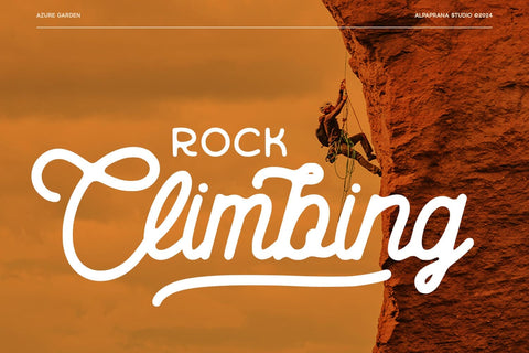 Azure Garden - Vintage Script Font Alpaprana Studio 