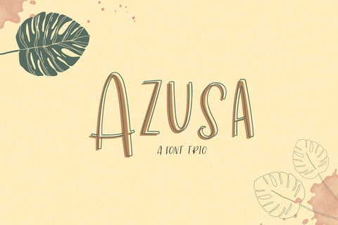 Azusa Sans Font Trio Font Beck McCormick 