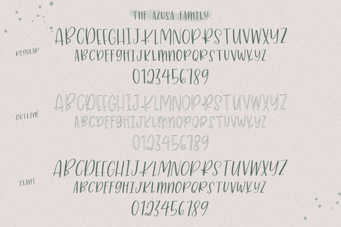 Azusa Sans Font Trio Font Beck McCormick 