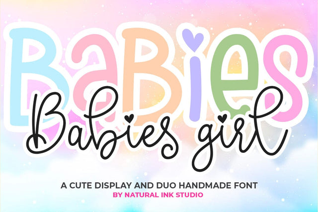 Babies Girl Font Studio Natural Ink 