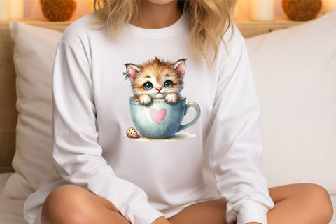 Baby Animals In Mug Clipart Sublimation Rupkotha 