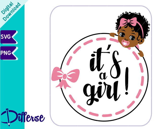 Baby Announcement SVG | Baby Girl SVG SVG Differse 