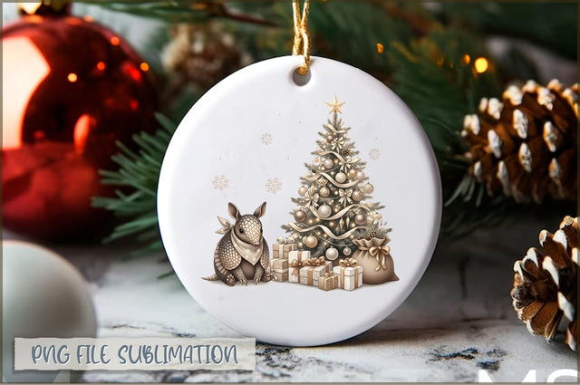 Baby Armadillo 1st Christmas Ornament PNG Sublimation Shetara Begum 