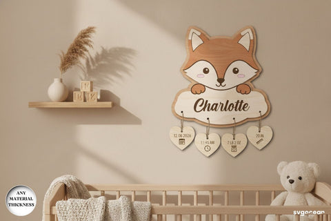 Baby Birth Stats Sign SVG Bundle SVG SvgOcean 