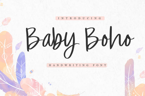 Baby Boho Font Chamsae Studio 